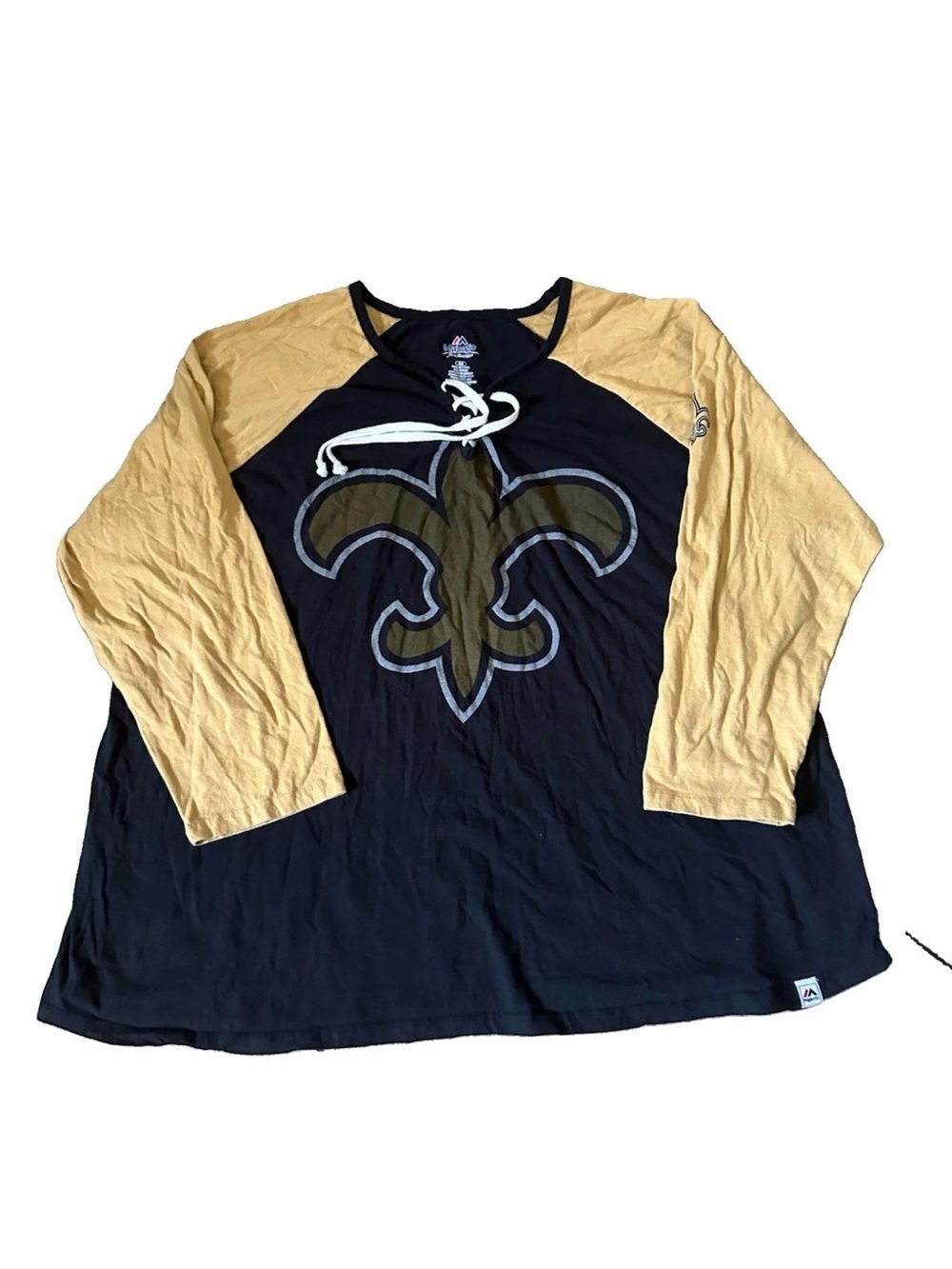 New Orleans Saints Women's Size 3X raglan t-shirt/jersey